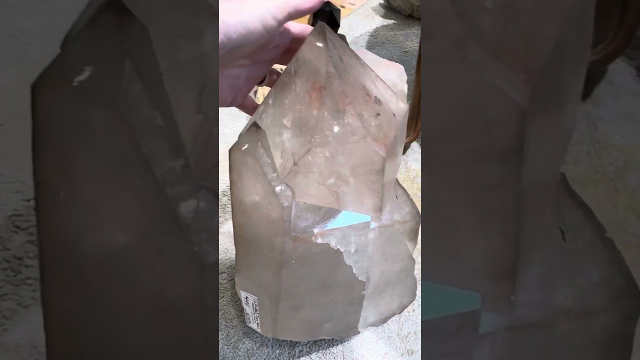 Extra large quartz pieces in the shop for Erik