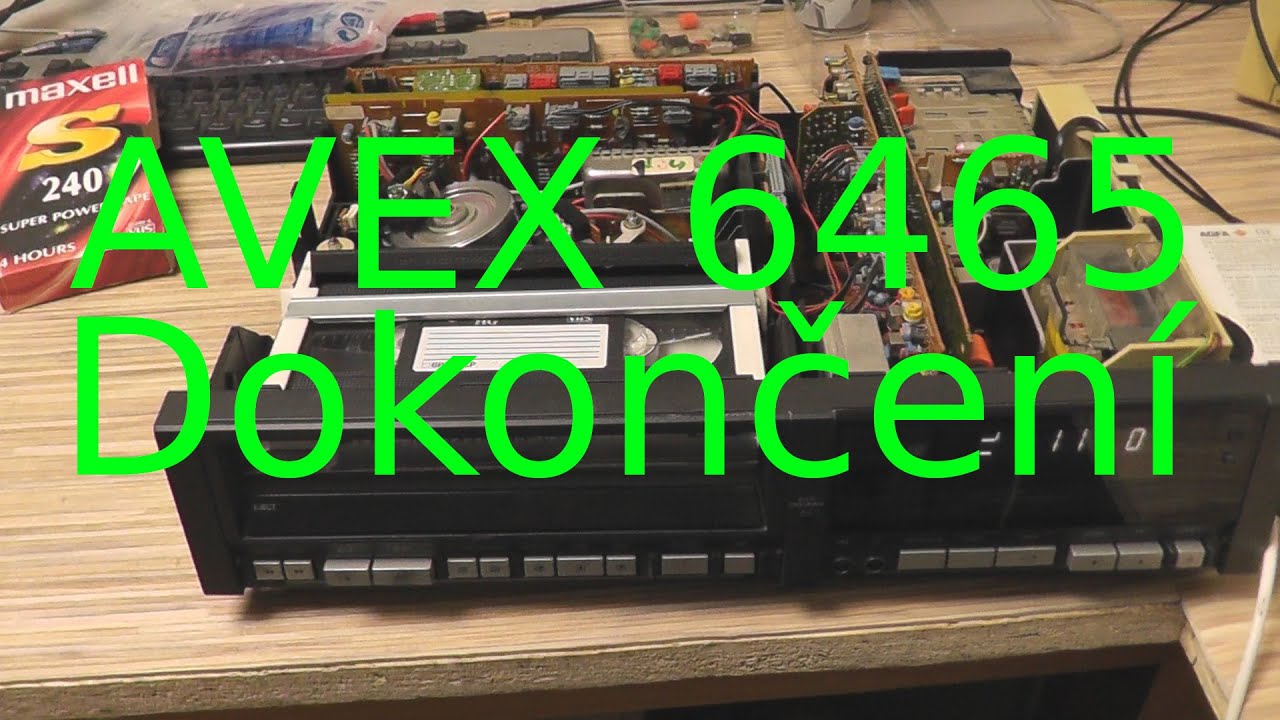 Videorekorder Avex 6465 již v provozu
