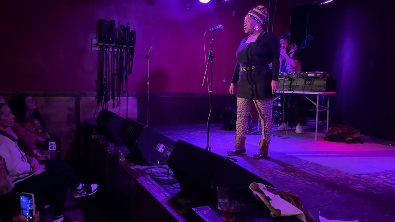 M’Reld Green performing poetry in Bloomington,IN for Black History Month part 2