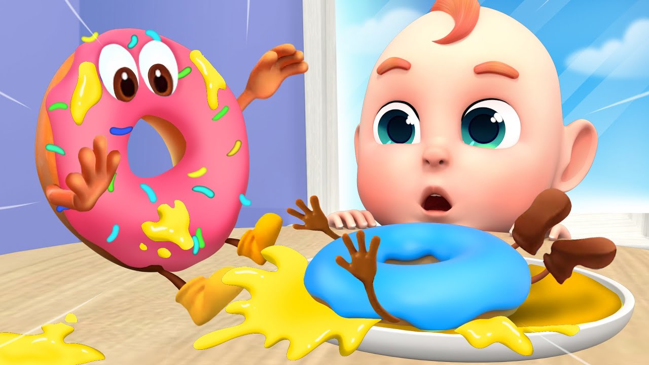 Rainbow Donuts’ Bakery Ball 🍩 Colorful Doughnuts Dance Party | Rosoo Kids Songs & Nursery Rhymes