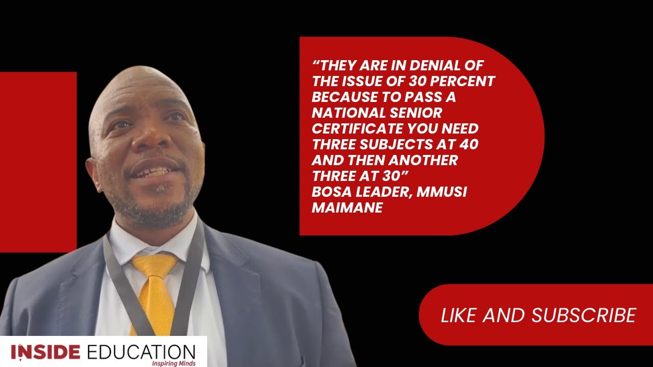Mmusi Maimane Questions Whether a 30% Matric Pass Mark Is Failing South Africa&rsquo;s Future