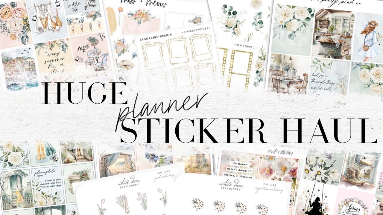 Planner Sticker Haul! 8 shops, 10+ orders! Two Lil Bees, Sadie's Stickers, Miss + Meow, & many more!