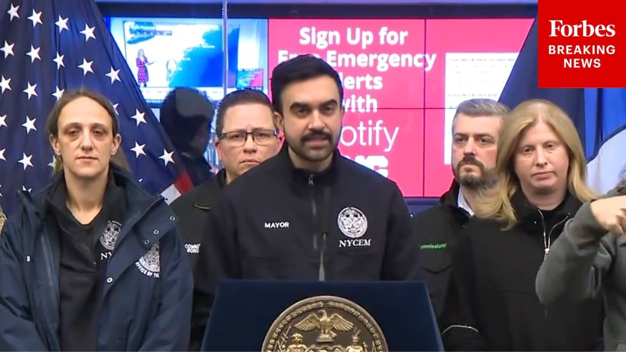 JUST IN: New York City Mayor Zohran Mamdani Holds Press Briefing On Winter Storm To Hit City