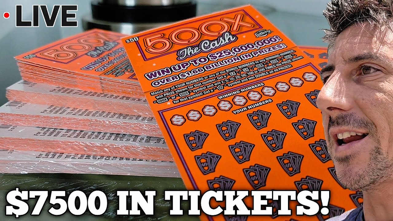 MASSIVE $7500 LIVE - ALL IN 500X Tickets! Scratch Life