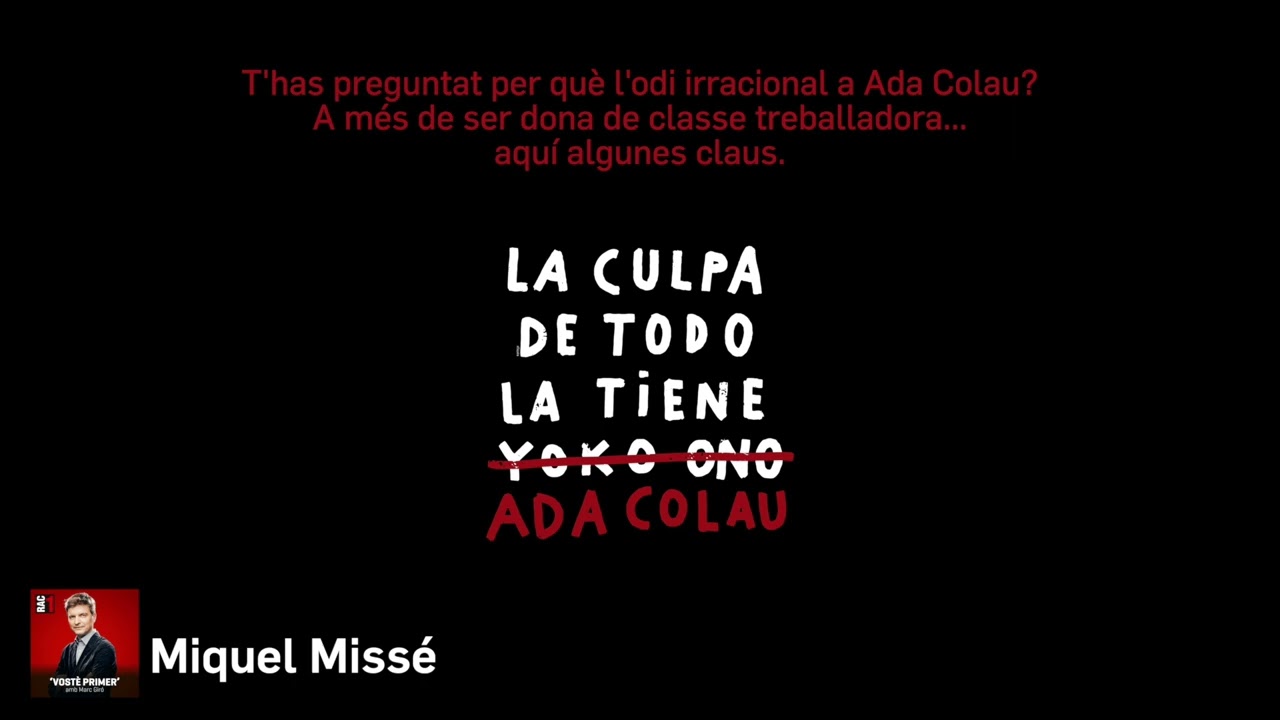 RAC1 Miquel Miss&eacute;: Ada Colau