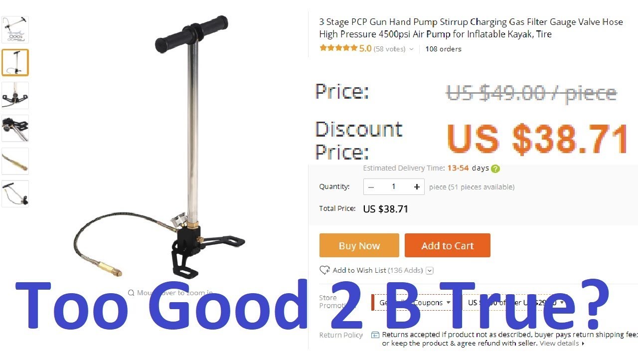 Review: Dirt Cheap 4500 PSI Hand Pump from China