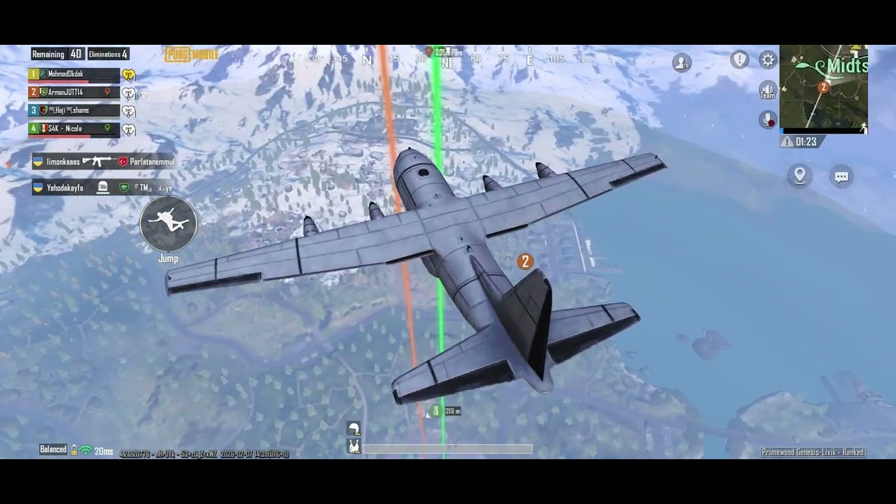 Playing PUBG mobile in the scorpion-mobile