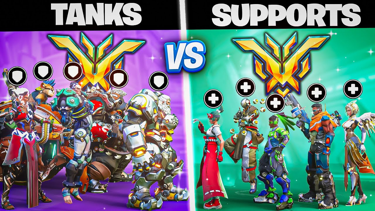 5 SUPPORTS vs 5 TANKS - Who wins?! (Top 500 EDITION)