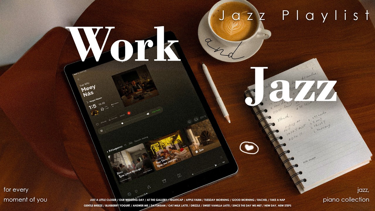 [Jazz Playlist] 밤새 공부하는 당신을 응원해요 🌙✍️ | 중간광고없음 | Work & Study | Relaxing Background Music