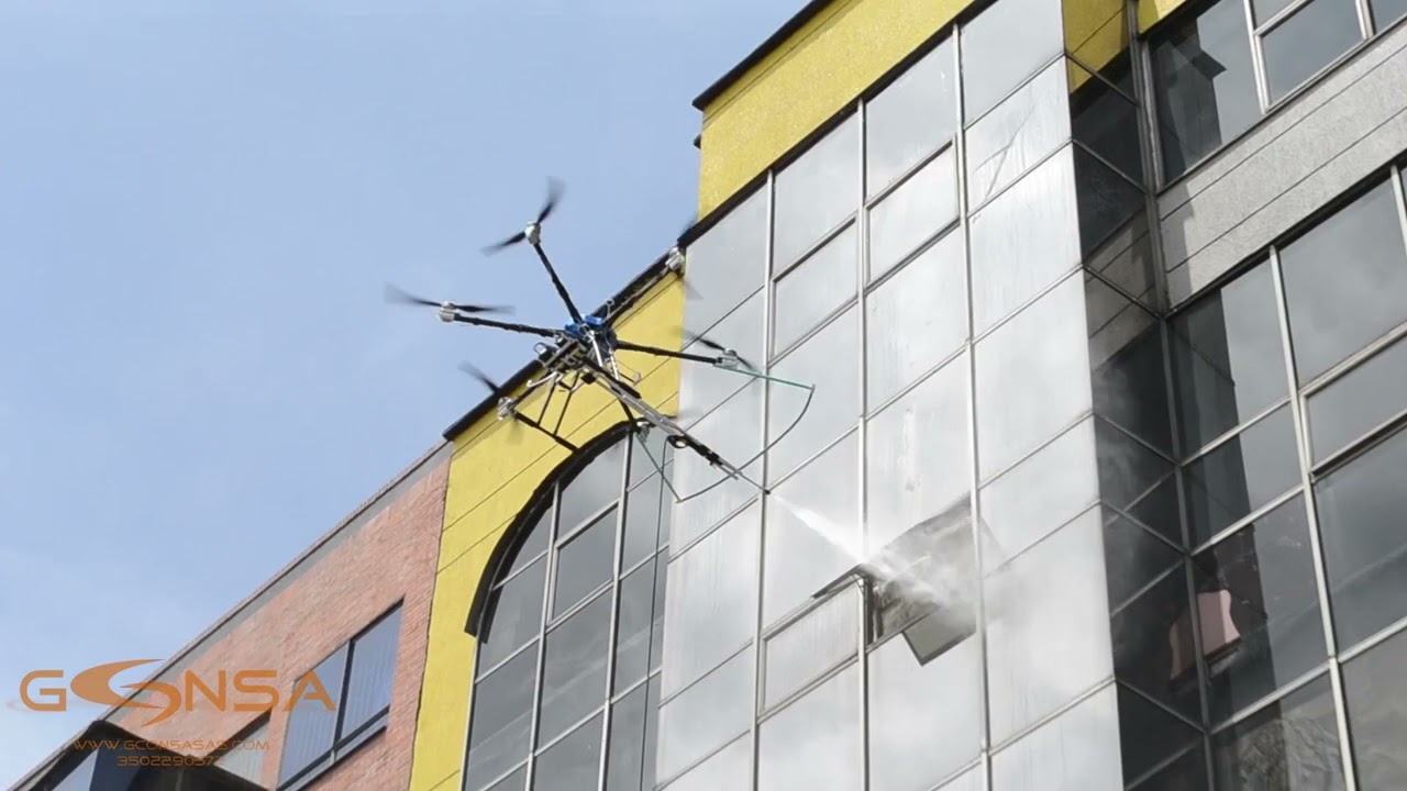 DRON PARA LAVADO DE FACHADAS GCONSA