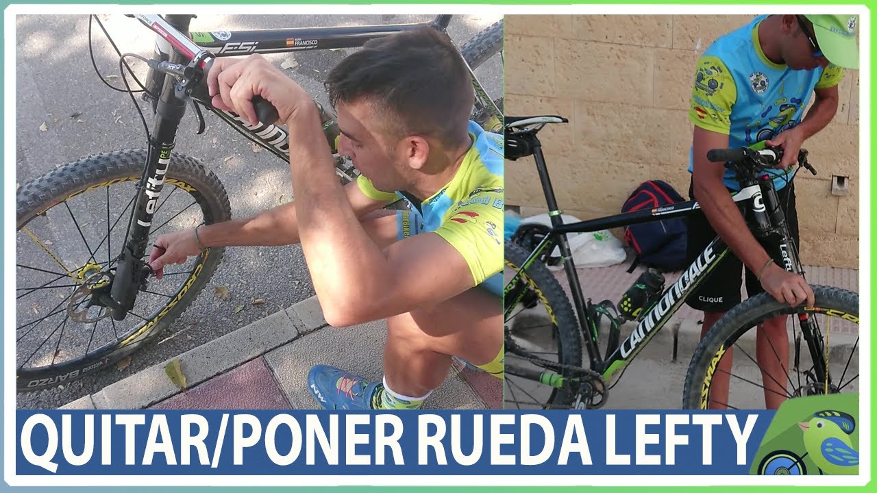 Cómo quitar y poner la rueda de bicicleta con horquilla lefty