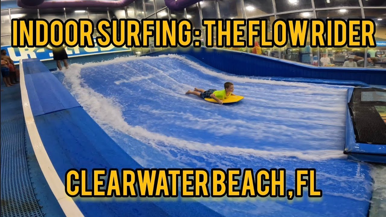 Indoor Wave Surfing & Boogie Boarding @ Clearwater Beach, Florida! Flow Rider @ Surf Style