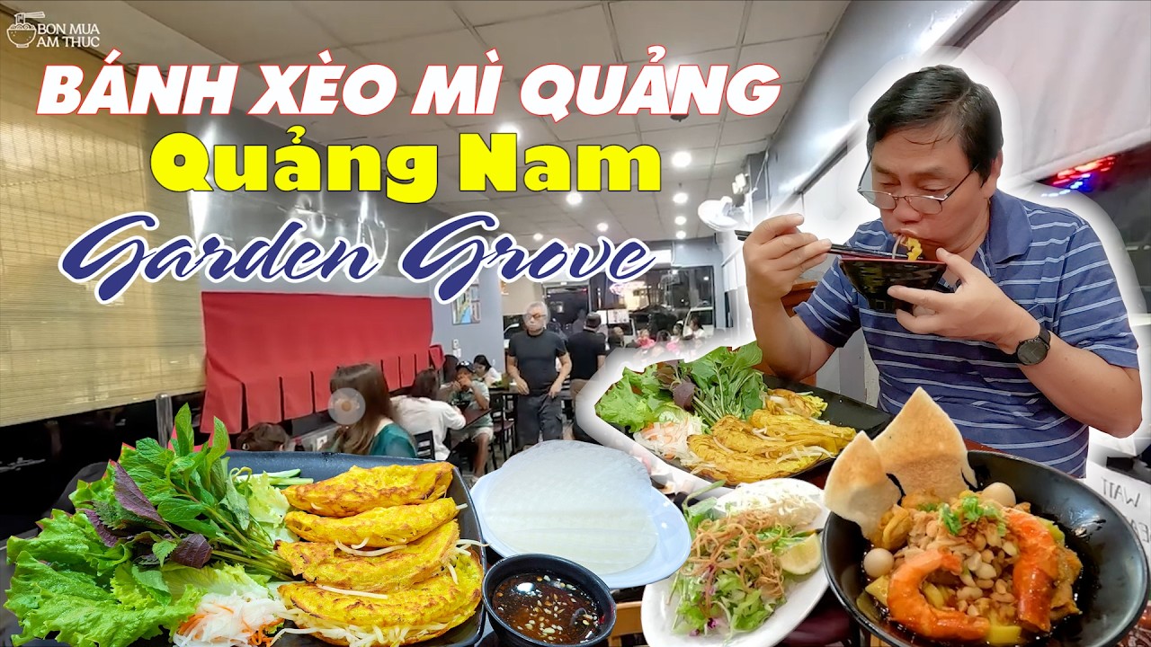 Tiệm chuyên về các món ăn miền Trung Chuẩn hương vị Quảng Nam, Mì Quảng Bánh xèo miền Trung, Mì Quởn