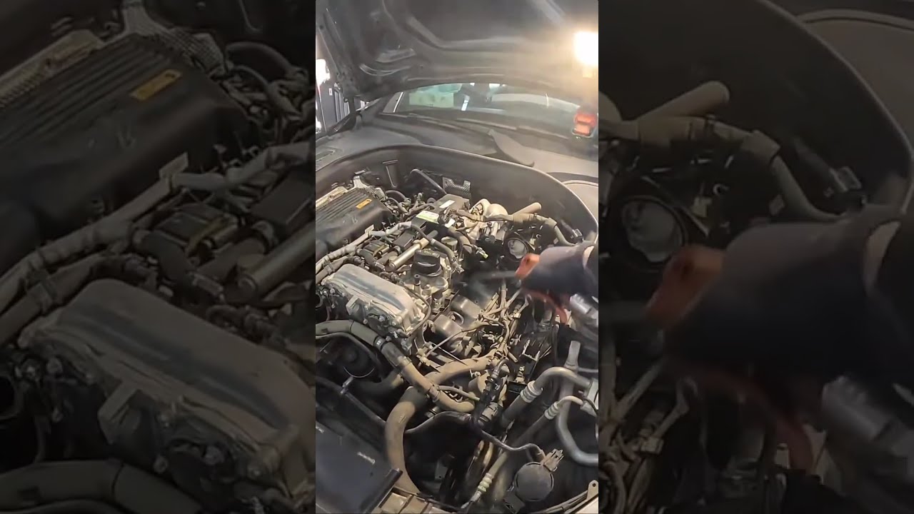 How to replace thermostat on mercedes benz E200 C200 M274 engine #thermostat #replace #diy #mercedes