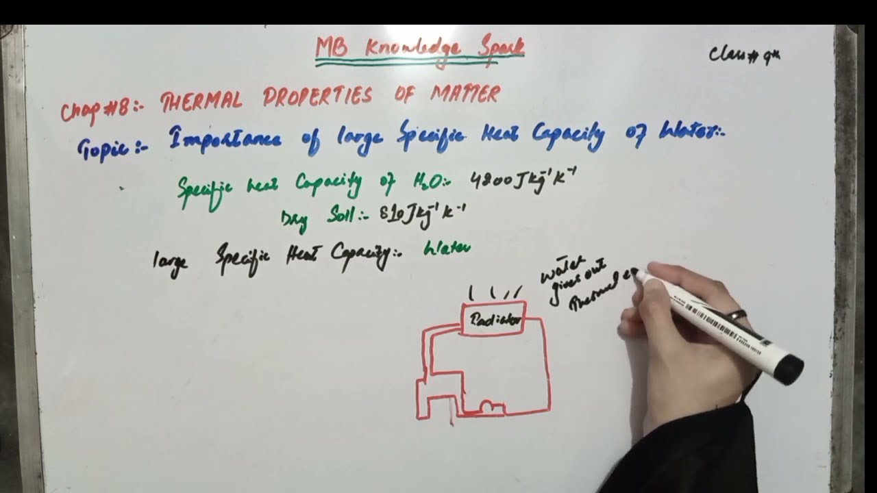 chapter8|class9/physics |specific heat capacity |importance of specific heat capacity of water.