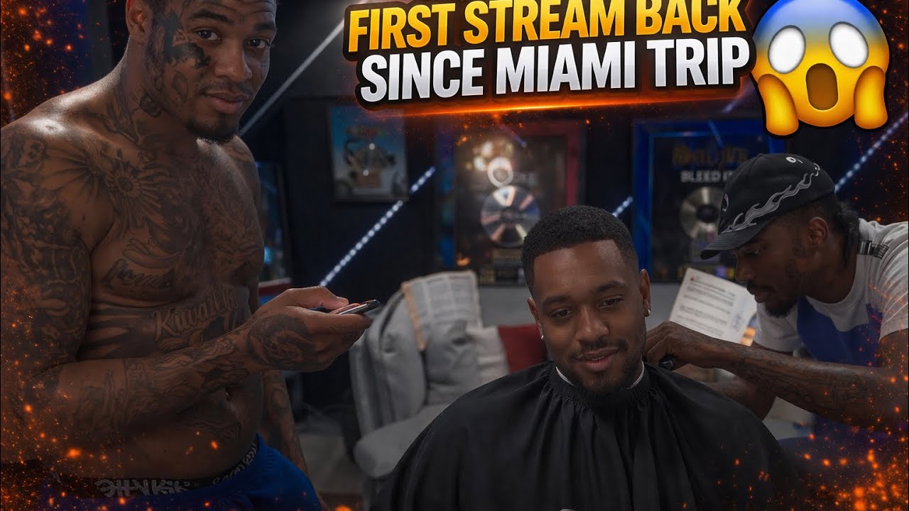 Blueface First Stream Back After Miami 😳 Fans Missed Him