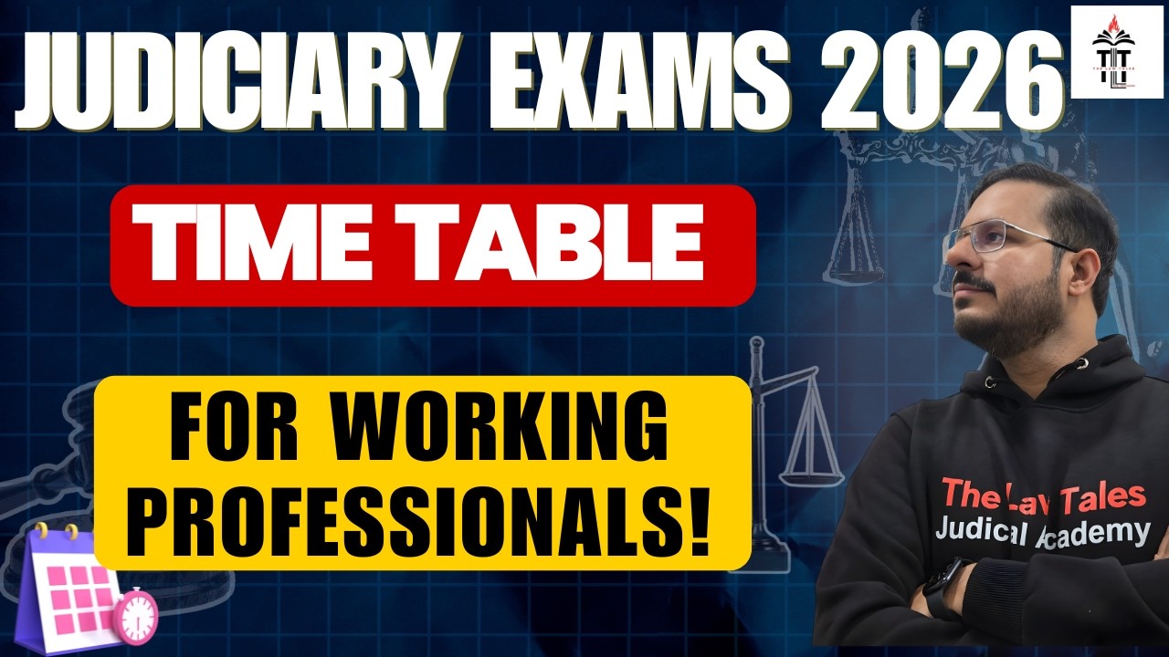 Judiciary Preparation Schedule for Working Professionals | Crack Judiciary While Working!