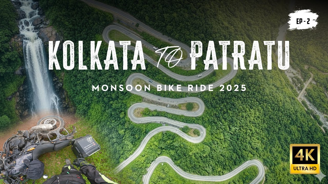 Kolkata to Patratu Valley Bike Ride 2025 | Kolkata to Ranchi Road Condition | Cinematic Travel Film
