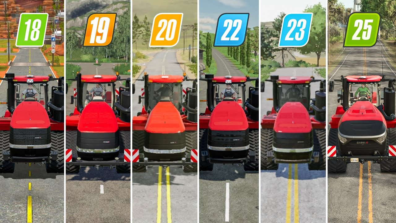 Fs18 Vs Fs19 Vs Fs20 Vs Fs22 Vs Fs23 Vs Fs25 | Case IH Tractor Compare | Timelapse