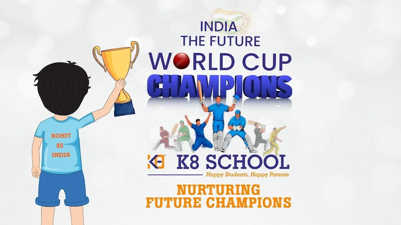 K8 Online School: Nurturing Future Champions for India's World Cup Glory 🌟🏏 #WorldCup #K8Pride