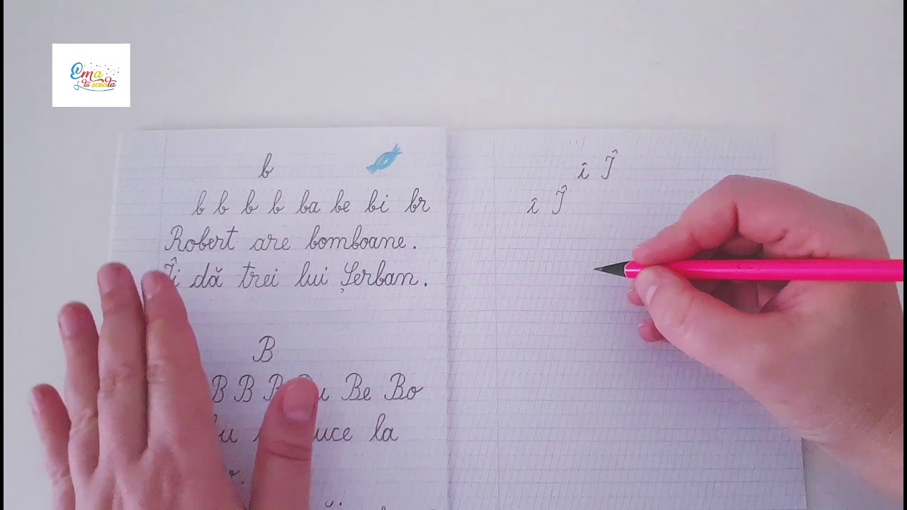 Ora de scriere - Literele de mână î si Î