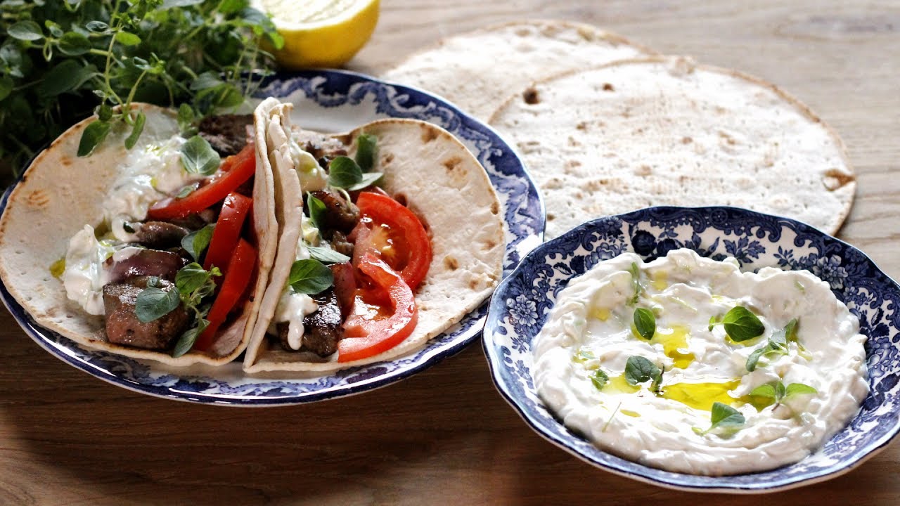Hur jag gör min Souvlaki och hemmagjord Tzatziki