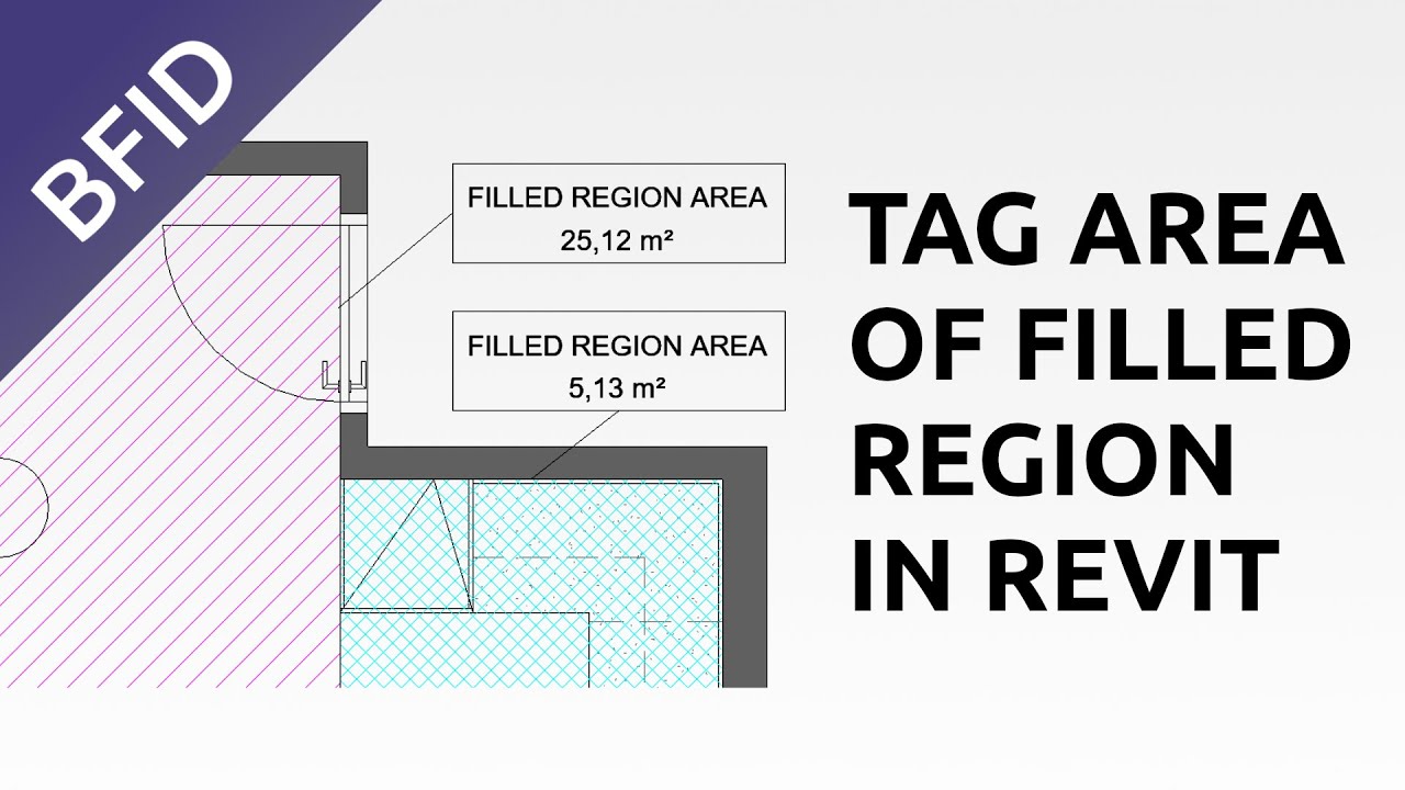 Область тега заполненной области в Revit