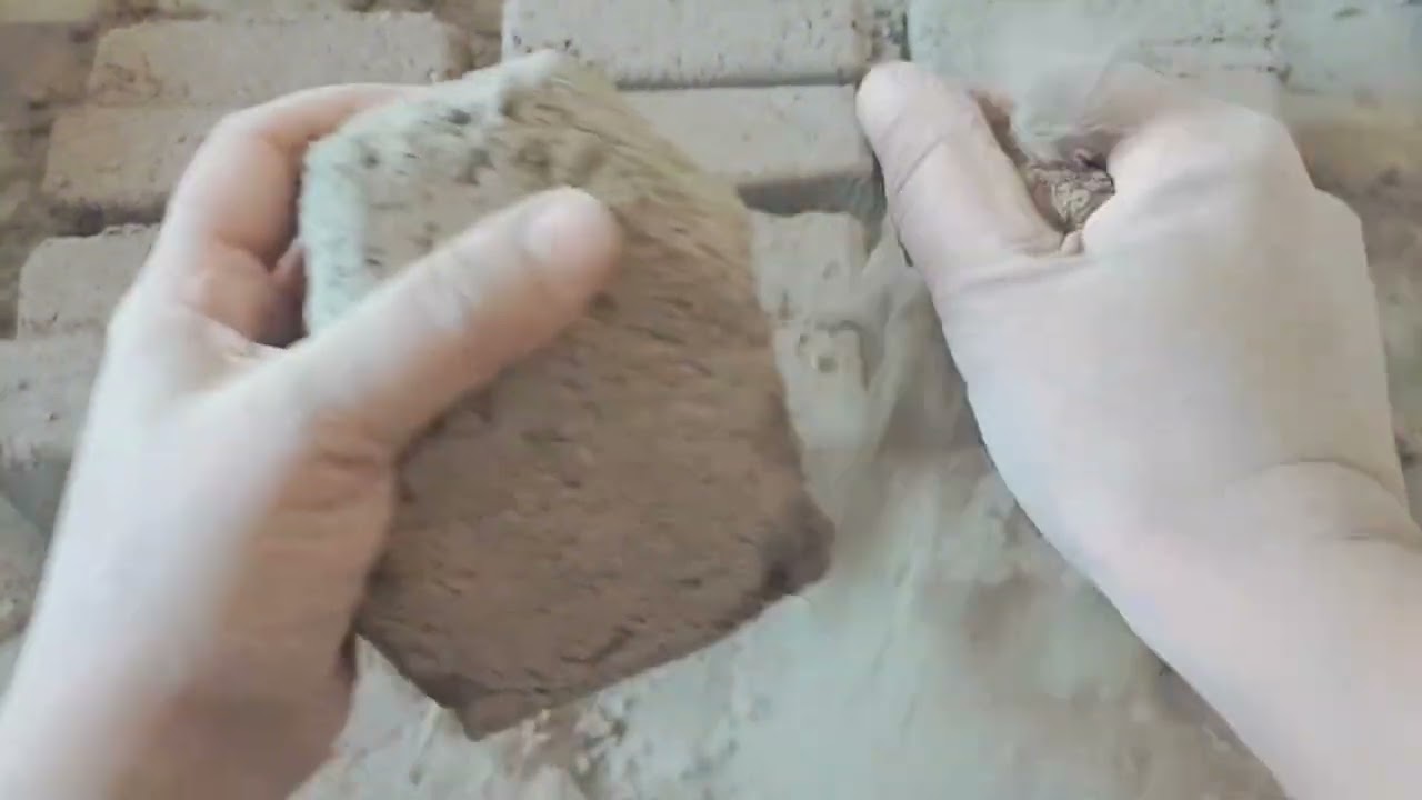 Dry Crispy Bricks Crumbling on Floor for Ultimate Relaxation 😴