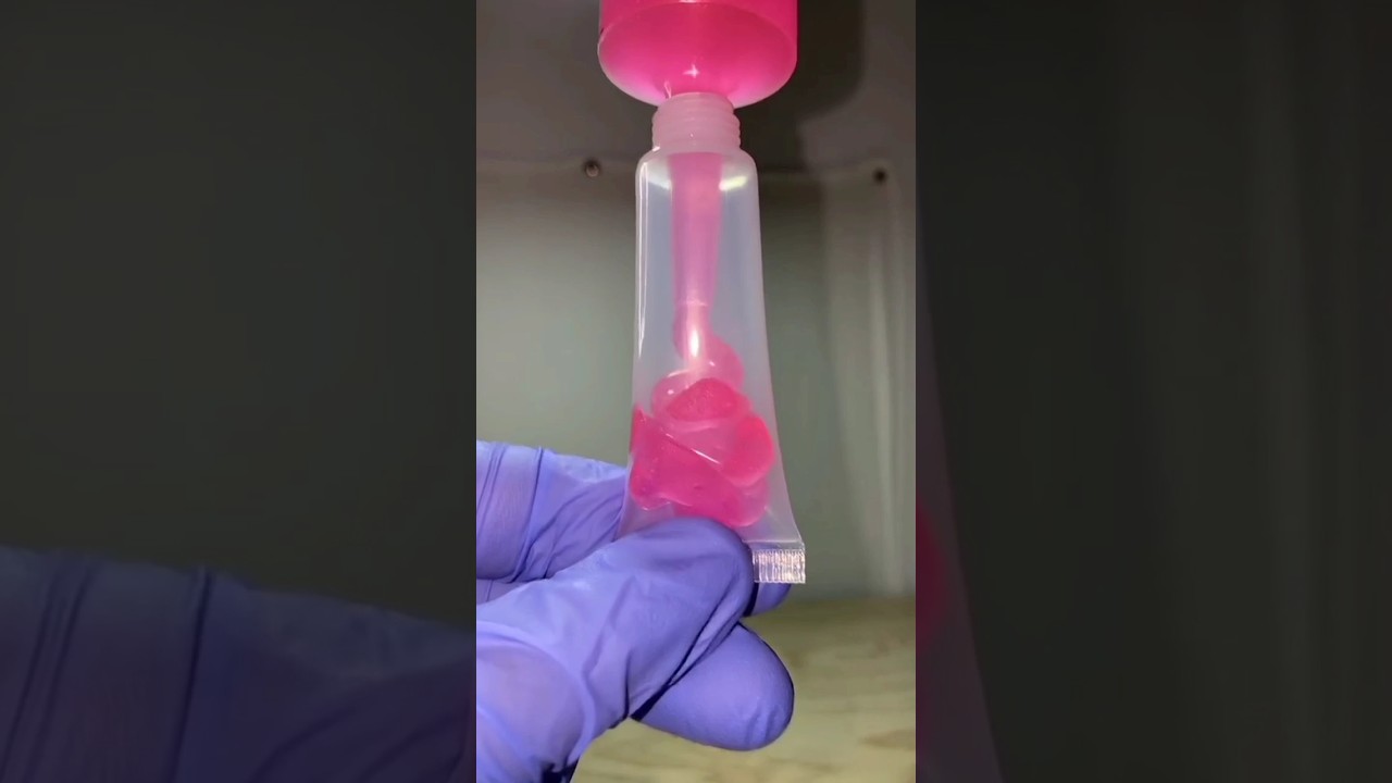 كيف يتم ملئ عبوات الليب جلوس #lipgloss