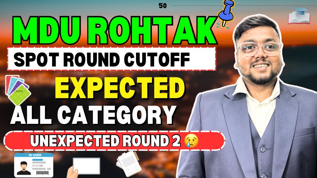 MDU Rohtak Spot Round Cutoff 2024 🤯 | HSTES Counselling 2024