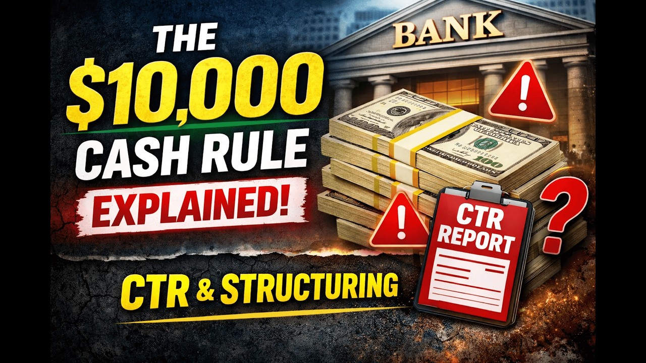 The Truth About the $10,000 Bank Reporting Rule (CTR & Structuring Explained)