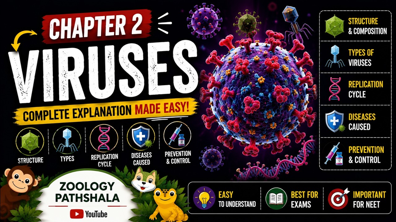 Viruses Complete Notes | UP LT Grade Biology Preparation | @ZoologyPathshala #upltgradebiology