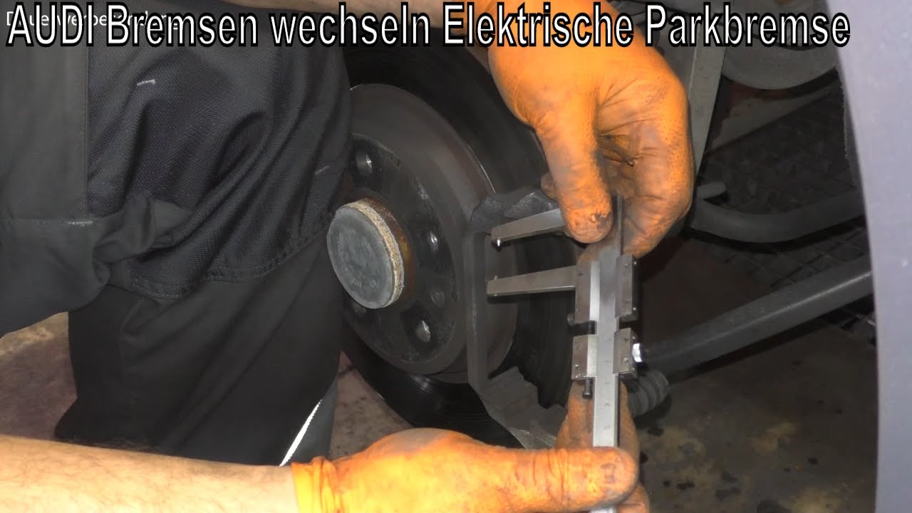 Audi A4 B9 Elektrische Parkbremse Bremsbeläge wechseln