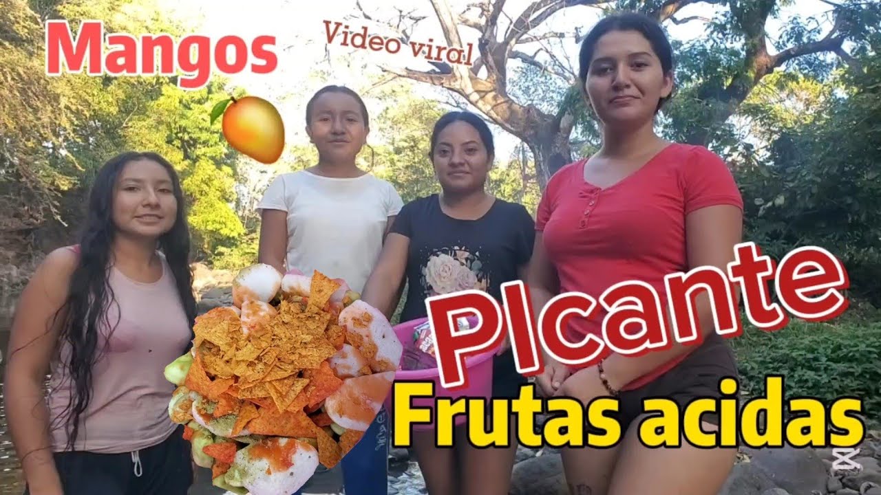 Mangos con chile y combinacion de frutas en el rìo #viralvideo