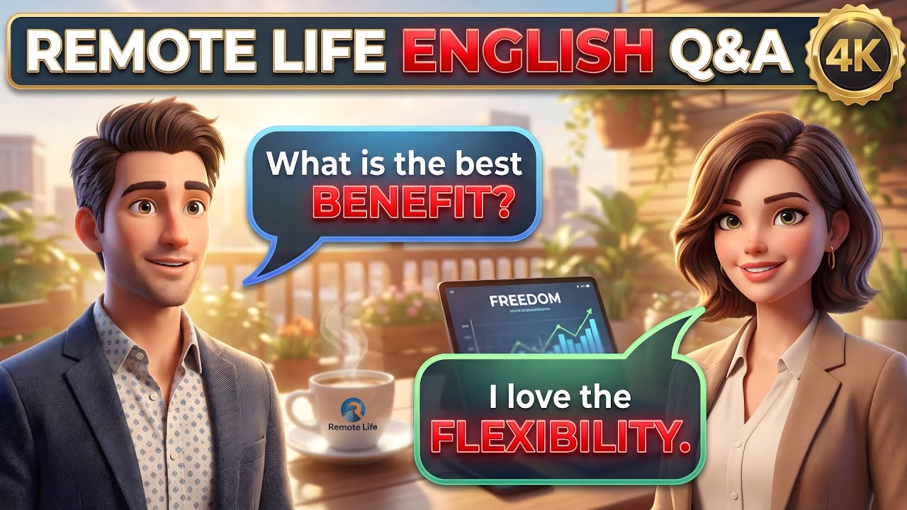 Remote Work English Conversation Practice | Real-Life Q&A to Learn English Speaking
