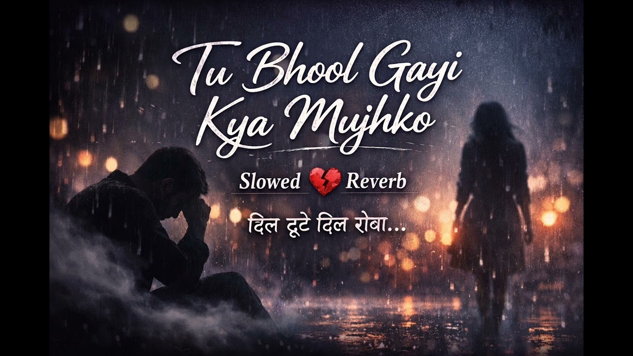 Tu bhool gayi kya mujhko #slowed reverb emotional song 😭#1million 