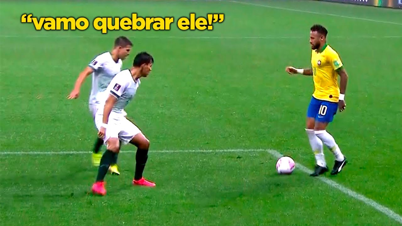 NEYMAR, PARA UM POUCO DE HUMILHAR OS CARAS ASSIM!!! NEYMAR TOCOU O TERROR NA BOLÍVIA!!!