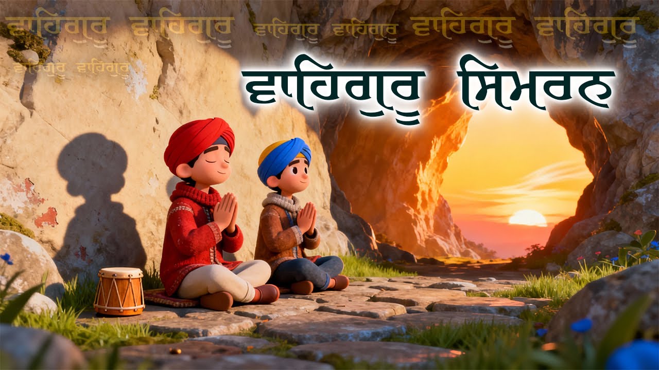 Satnam Waheguru ( ਸਤਨਾਮ ਵਾਹਿਗੁਰੂ ) Simran for Babies , Kids & Children | Calm & Gentle Gurbani Music
