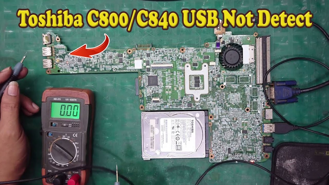 Laptop Toshiba C800 C840 USB Not Detect  ! Toshiba C840 Usb Tidak Berfungsi