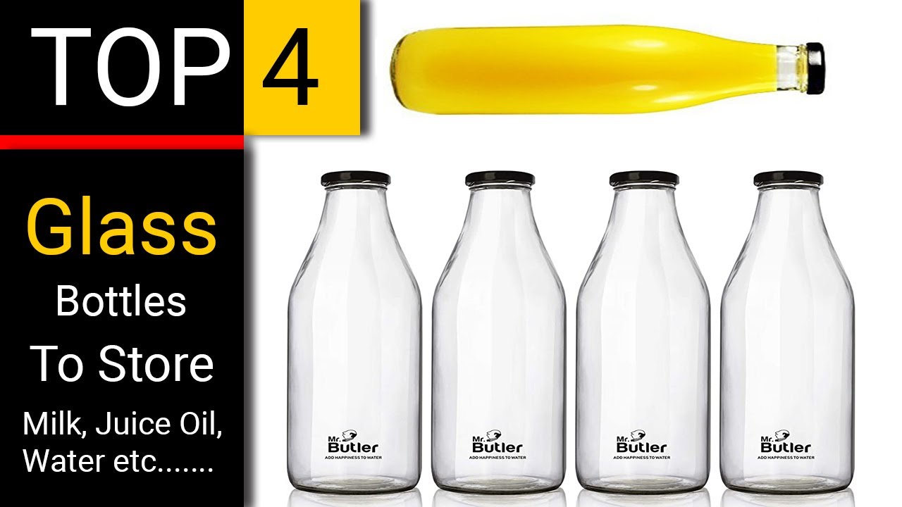 Top 4 - glass bottles online shopping | kanch ki botal | glass bottles | kitchen