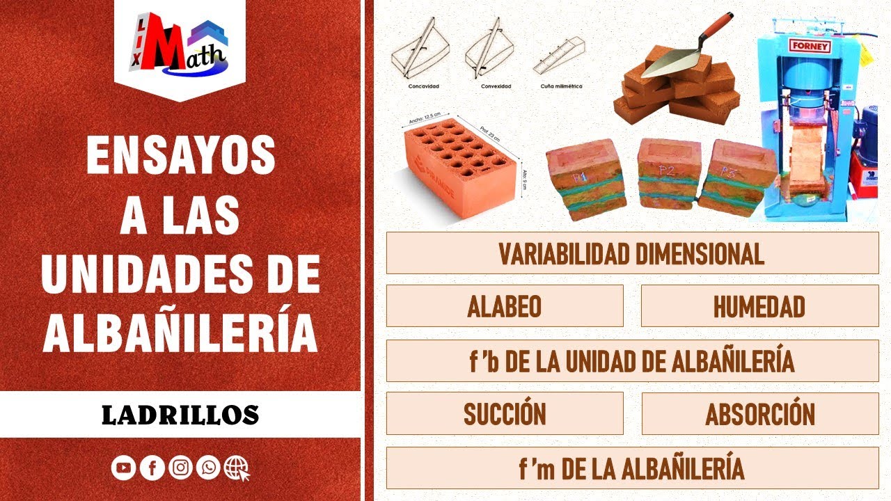 Ensayos a las Unidades de Albañilería