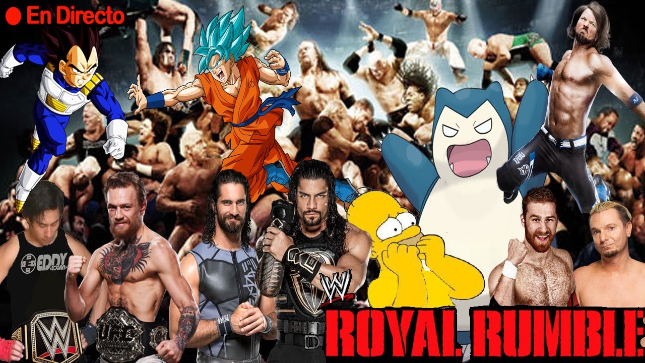 WWE Royal Rumble 2018: Pendejadas Creadas MATCH - (EN VIVO)