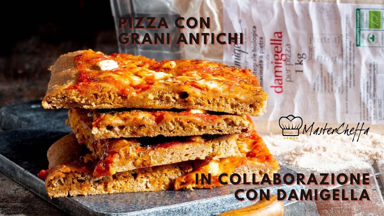 Pizza con grani antichi
