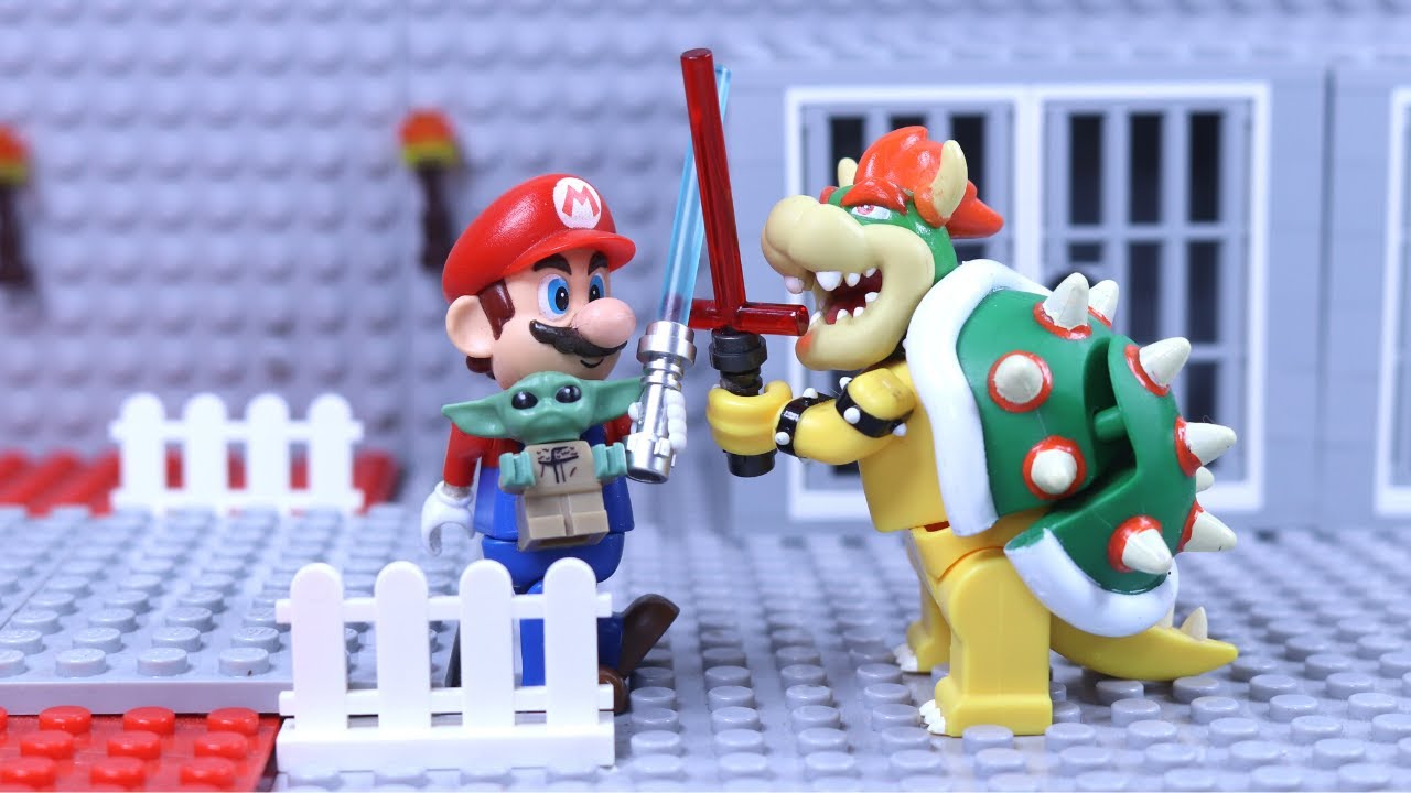 マリオがベビーヨーダをクッパから助ける！~レゴマリオ物語~