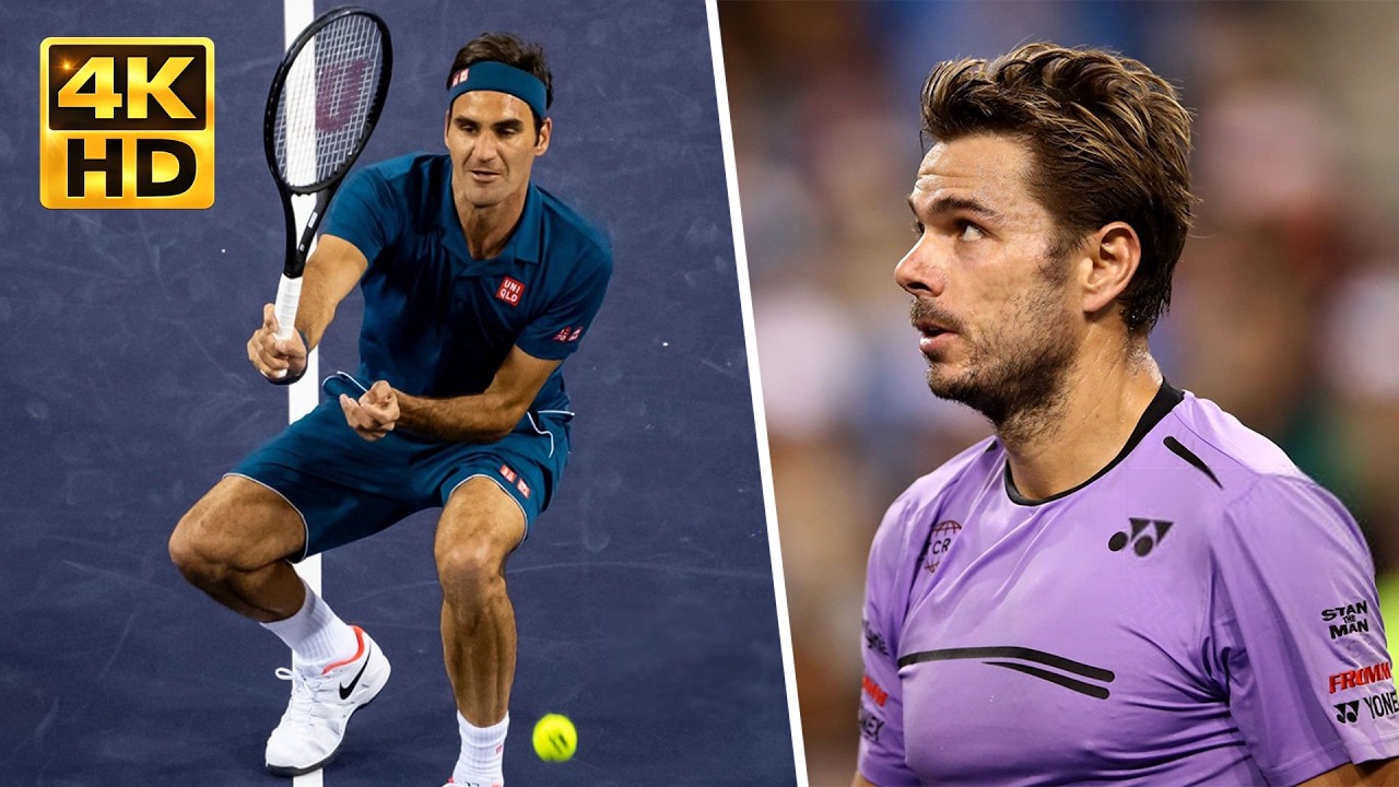 Roger Federer vs Stan Wawrinka - Indian Wells 2019 Highlights 4K