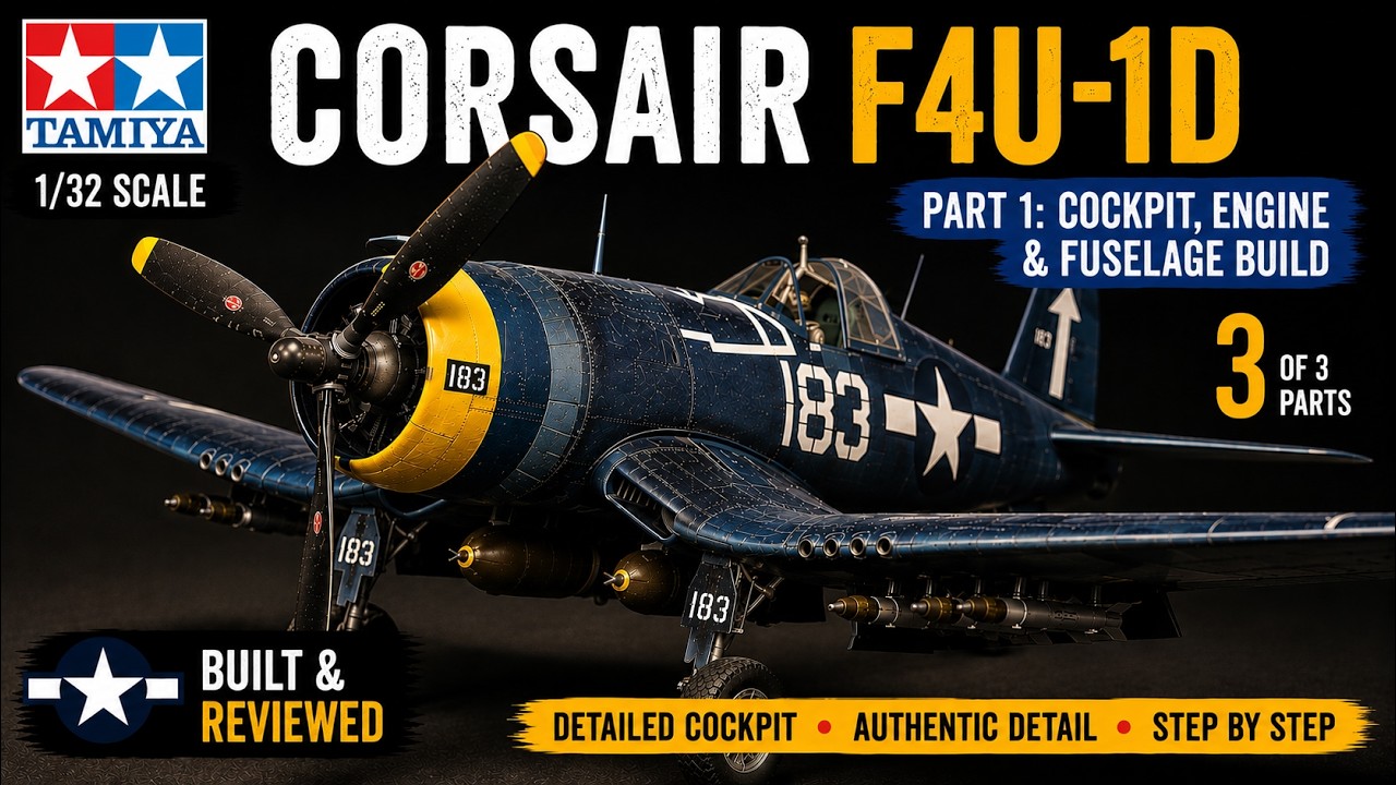 Tamiya 1/32 Vought F4U-1D Corsair | Part 3: Painting & Detailing Guide