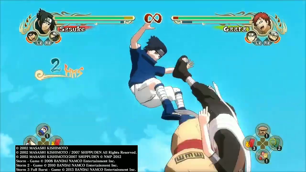 This was interesting / Sasuke VS Gaara CPU Insane Difficulty all handicap to them | Naruto Storm