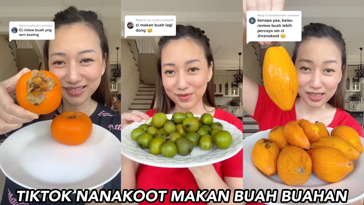 MAKAN BUAH PENGUSIR JIN!! - TIKTOK NANAKOOT MAKAN BUAH-BUAHAN ANEH