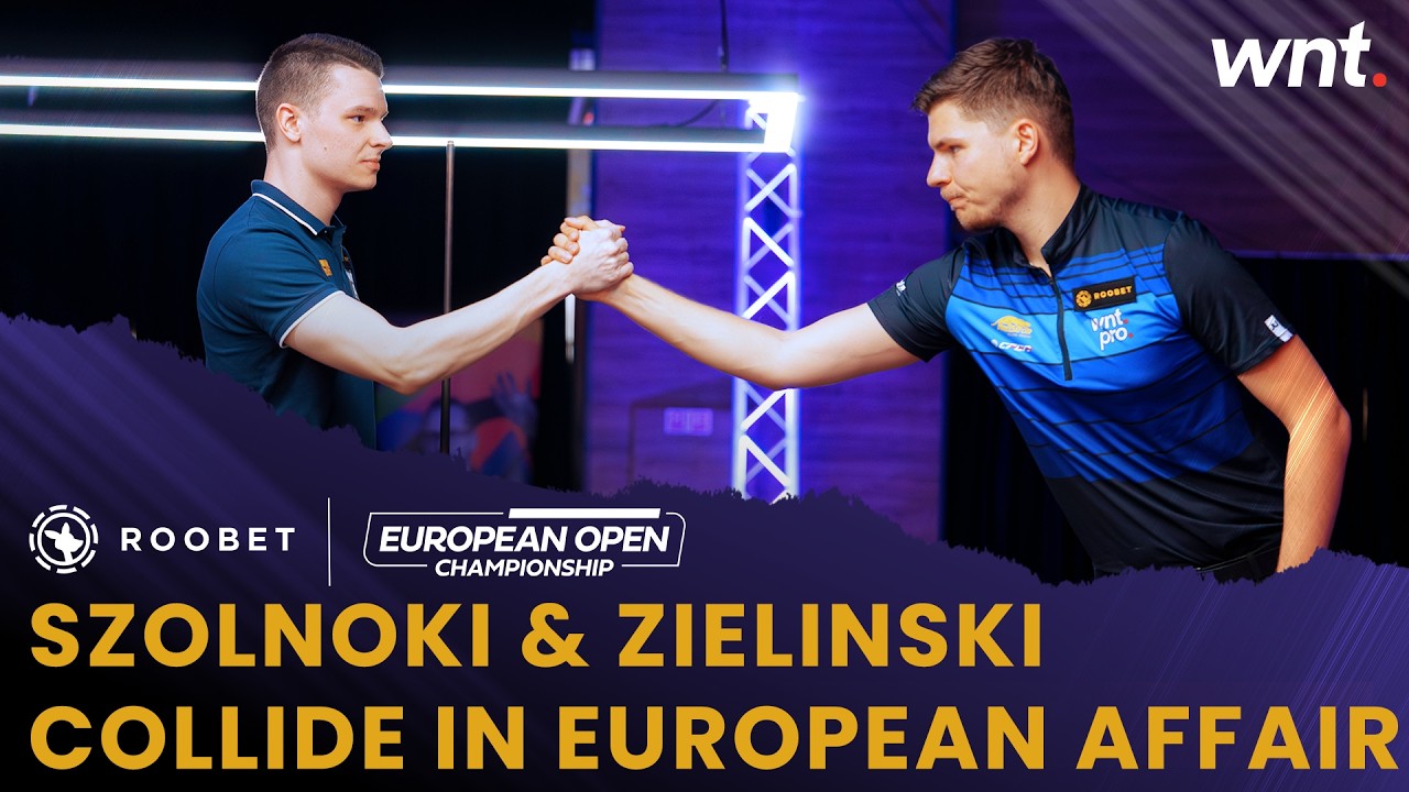 Zielinski and Szolnoki collide in European tussle | 2026 Roobet European Open Pool Championship