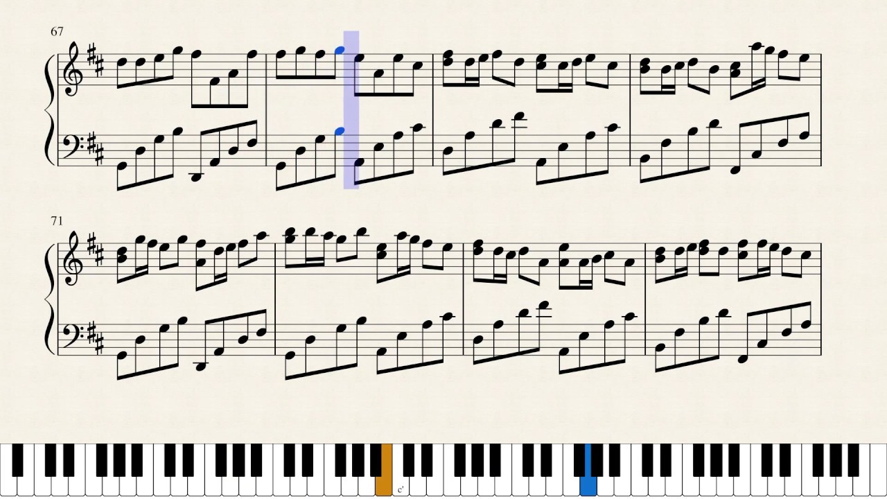 Canon in D (Pachelbel) - Piano